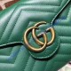 Gucci GG Marmont Green matelasse mini bag