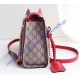 Gucci Padlock small GG shoulder bag Red