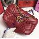Gucci Small GG Marmont Matelasse Shoulder Bag Red