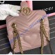 Gucci Mini GG Marmont Matelasse Shoulder Bag Tan