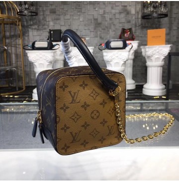 Louis Vuitton Monogram and Monogram Reverse Canvas Square Bag M43589