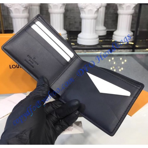 Louis Vuitton Dark Infinity Leather Multiple Wallet M63235