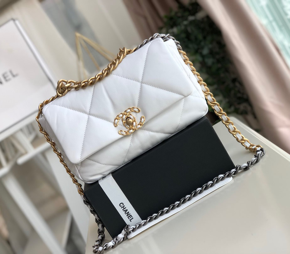 Chanel 19 Small Flap Bag C1160-white – LuxTime DFO Handbags