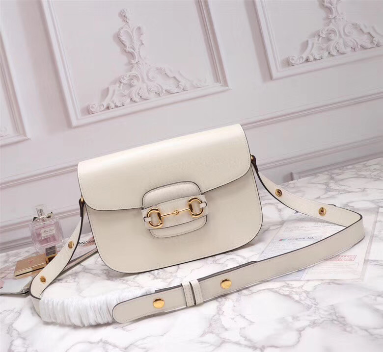 Gucci Leather Horsebit 1955 shoulder bag GU602204L-white – LuxTime DFO ...