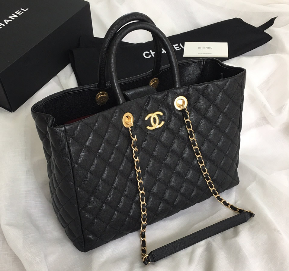 Chanel Quilted Large Shopping Tote C93525B-black – LuxTime DFO Handbags