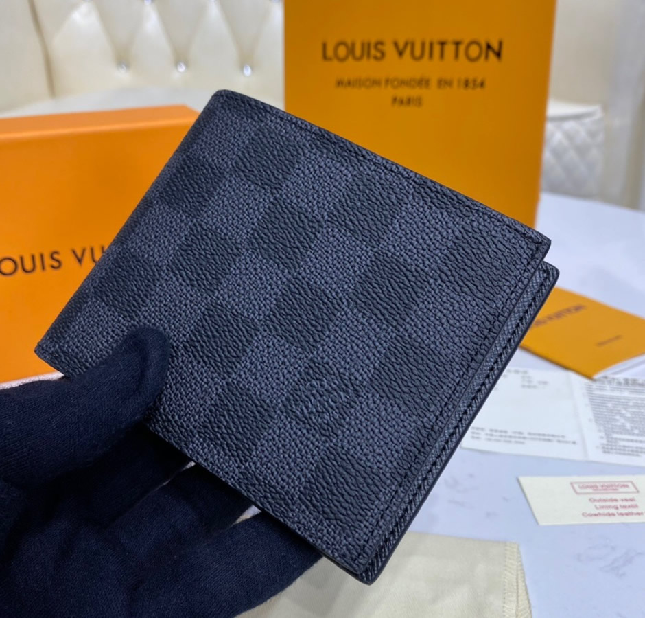 Louis Vuitton Damier Graphite Amerigo Wallet N60053-black – LuxTime DFO ...