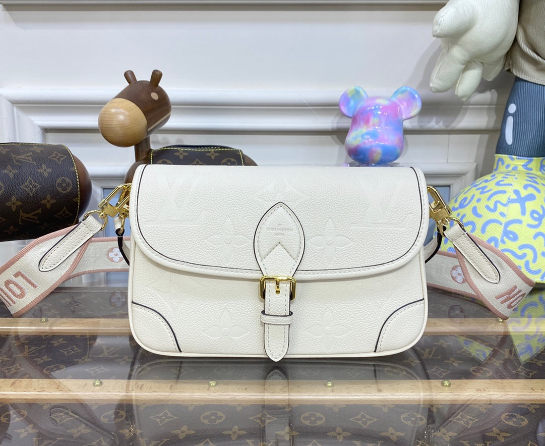 Louis Vuitton Monogram Empreinte Leather Diane M46388-cream – LuxTime ...