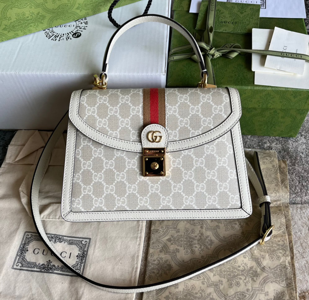 Gucci Ophidia GG Small Top Handle Bag GU651055CA-beige-cream – LuxTime ...