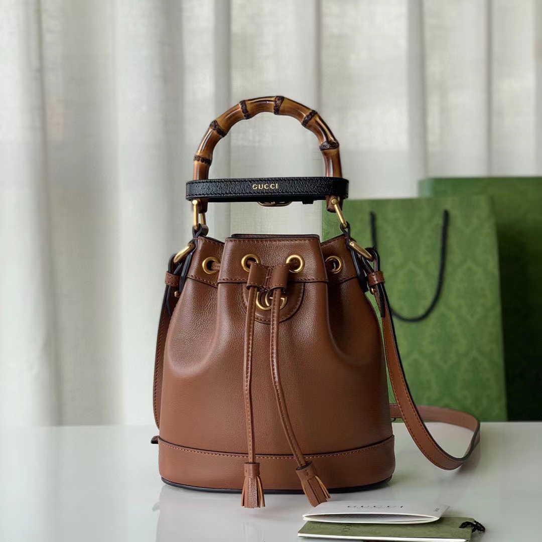 Gucci Diana Mini Bucket Bag GU724667-brown – LuxTime DFO Handbags